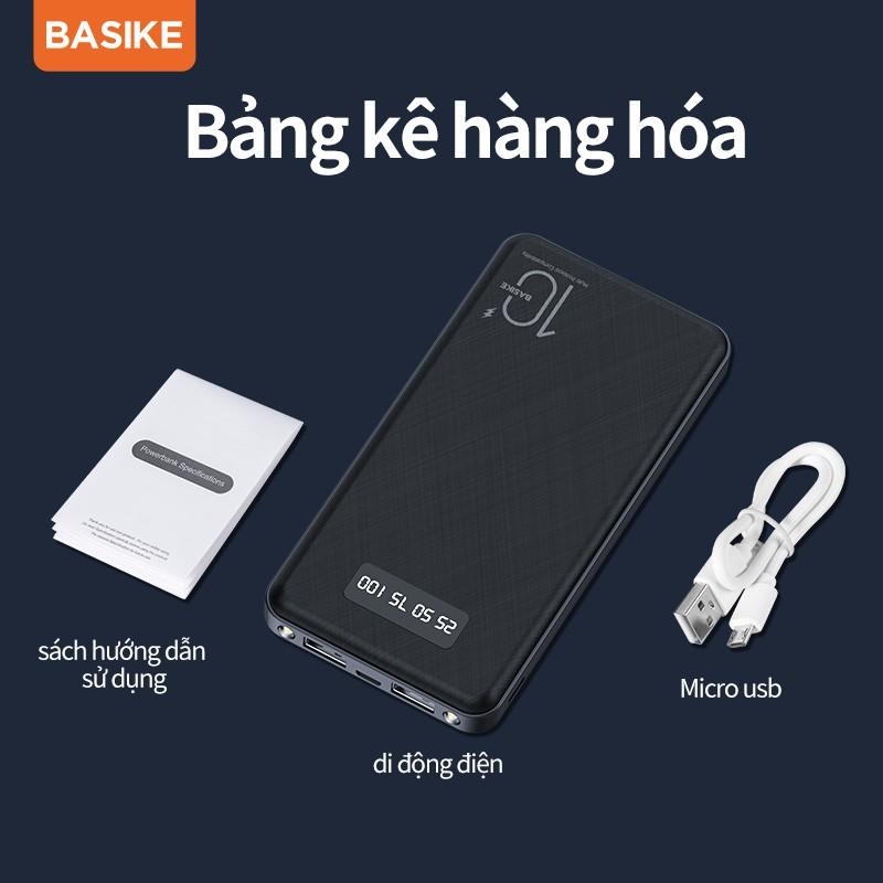 Sạc dự phòng BASIKE PT69P 10000mAh có thể mang lên máy bay màn hình kỹ thuật số LED-Hàng chính hãng