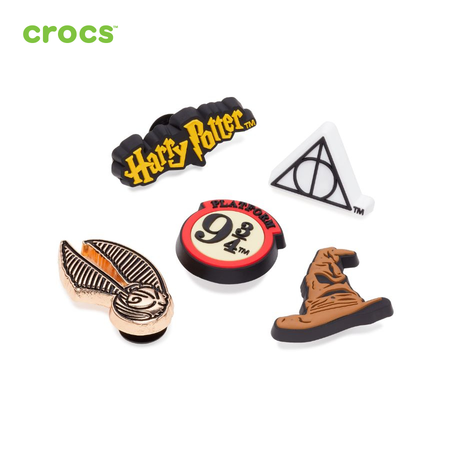 Sticker nhựa jibbitz unisex Crocs Harry Potter Symbol