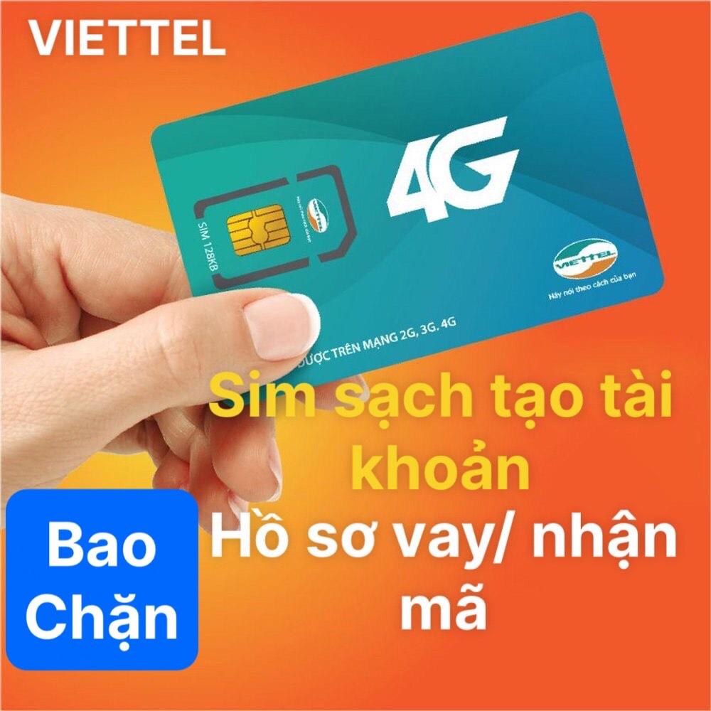 Bao chặn, Sim Sạch Viettel nghe gọi mãi mãi, có thể dùng tạo Tài Khoản, Hồ Sơ Vay, làm công việc nhận mã otp, Hàng chính hãng