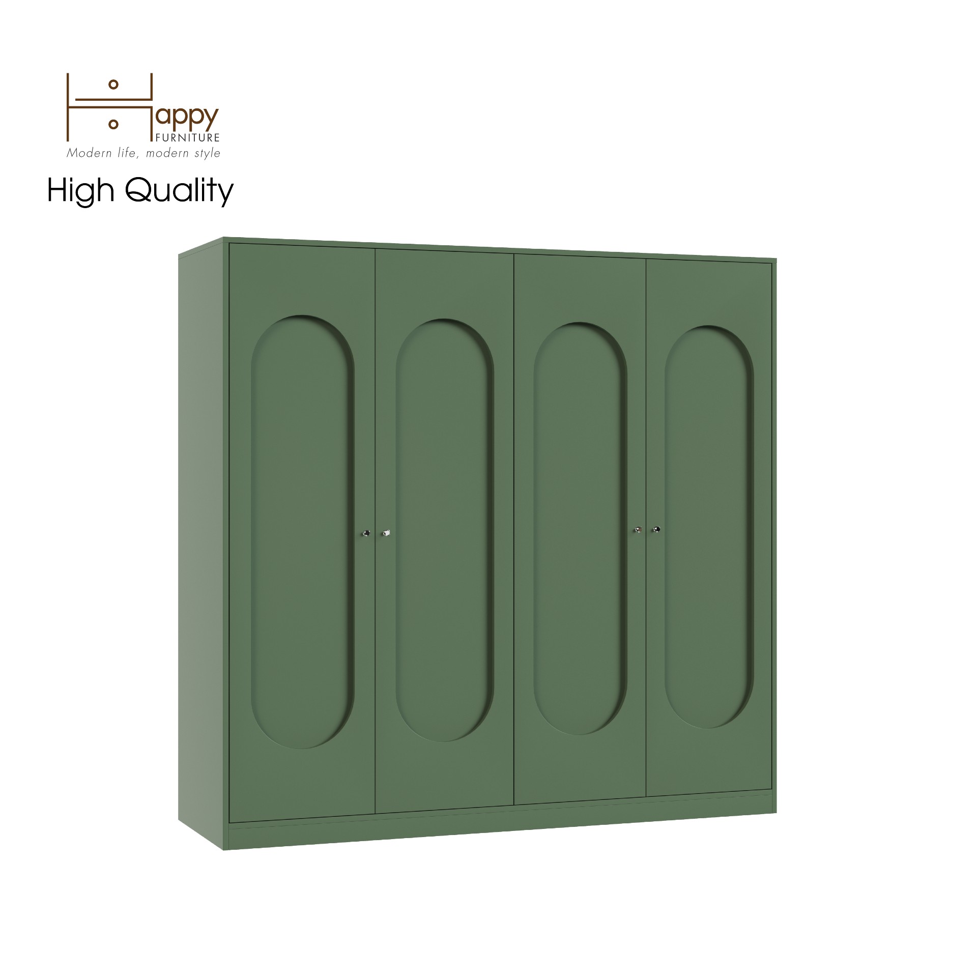 [Happy Home Furniture] SWEETY, Tủ quần áo 4 cửa mở, 180cm x 56cm x 176cm ( DxRxC), TCM_066