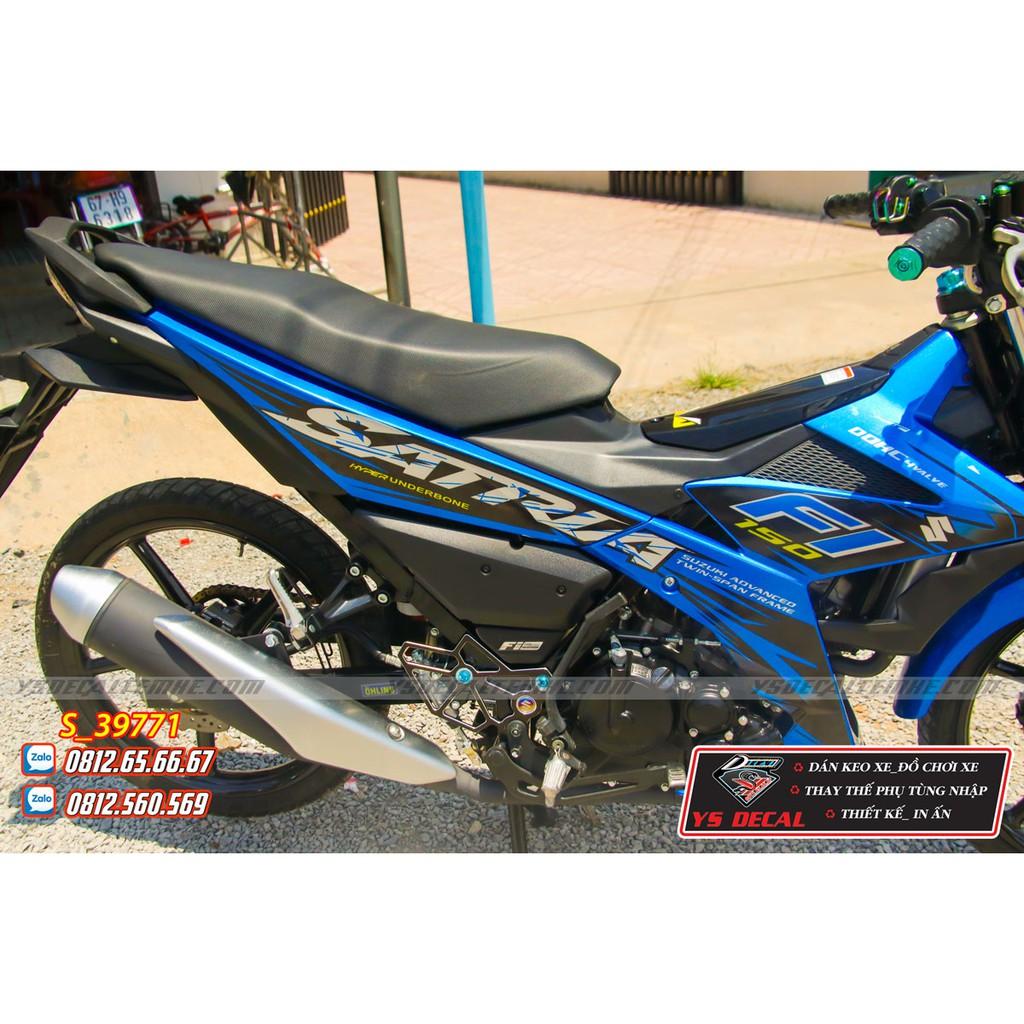 Tem rời Raider, Satria Fi xanh đen