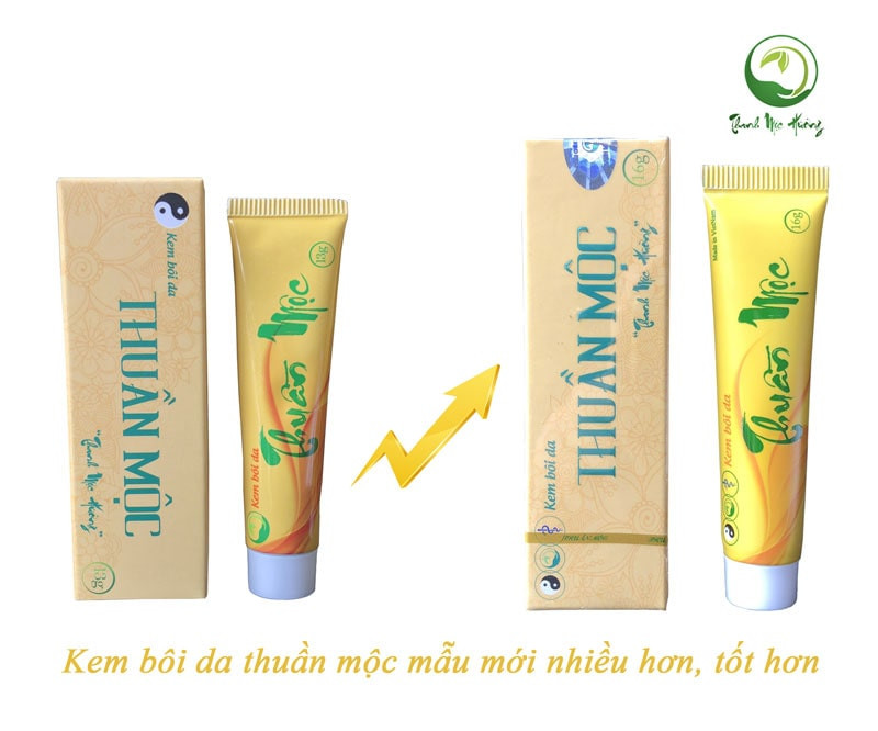 Kem bôi da Thuần Mộc giảm mẩn ngứa - Tặng Kèm 1 Gói Trà Túi Lọc Wonmom