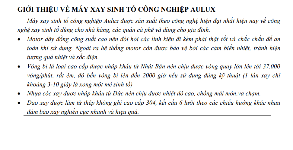 Máy Xay Sinh Tố Công Nghiệp Cao Cấp Aulux AP-2268 (2200W) - Màu Ngẫu Nhiên - Hàng Chính Hãng