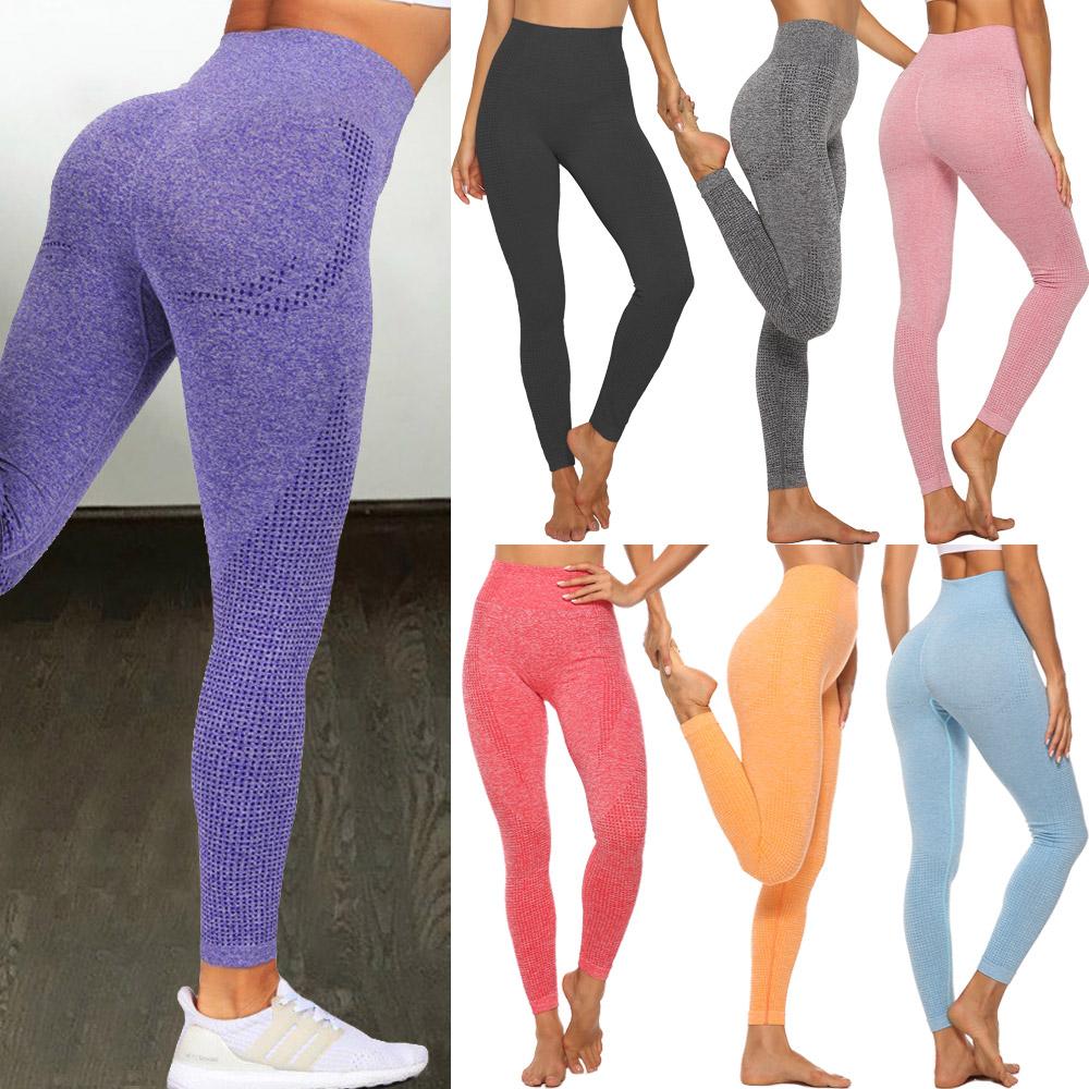 Thảm Tập Yoga Cao Cấp Liền Mạch Đẩy Lên Quần Legging Thể Thao Nữ Tập Thể Dục Chạy Năng Lượng Co Giãn Quần Tập Gym Nữ