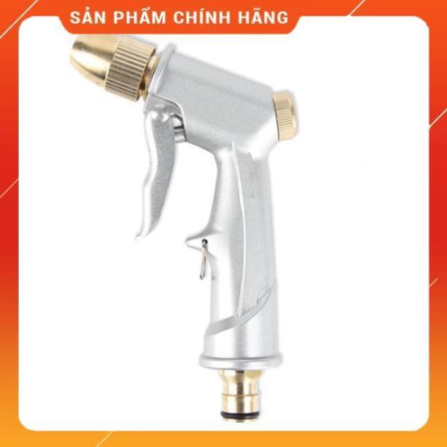 Vòi Xịt️️ Bộ dây vòi xịt nước rửa xe, tưới cây , tăng áp 3 lần, loại 15m 206701 đầu đồng,cút đồng