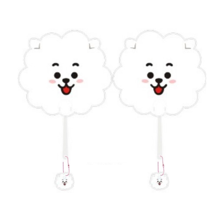 Quạt cầm tay KPOP BTS BT21 TATA COOKY KOYA