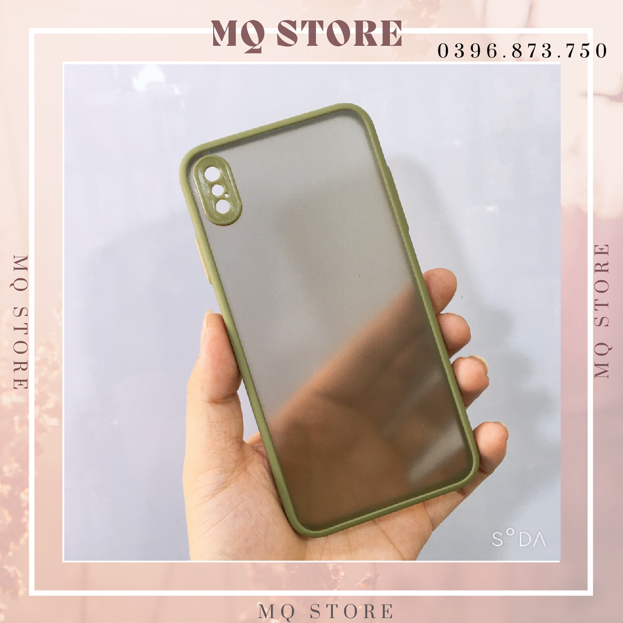 Ốp lưng viền màu, lưng nhám chống sốc, bảo vệ camera, phím bấm màu dành cho iPhone X,Xs, Xs Max