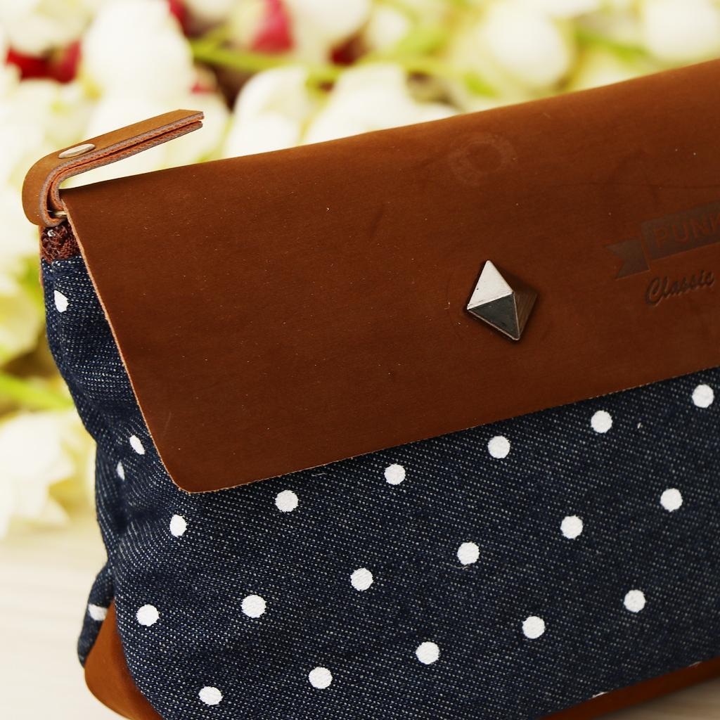 Hot Vintage Pen Pencil Case Bag Cosmetic Makeup Bag