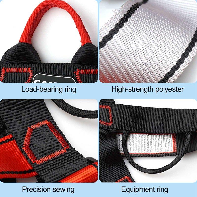 Ngoài Trời Đá Thắt Lưng Toàn Toàn Thân Dây Đai An Toàn Trẻ Em Trưởng Thành Bảo Vệ Có Thể Điều Chỉnh Dây Sinh Tồn Thiết Bị Bộ Dụng Cụ