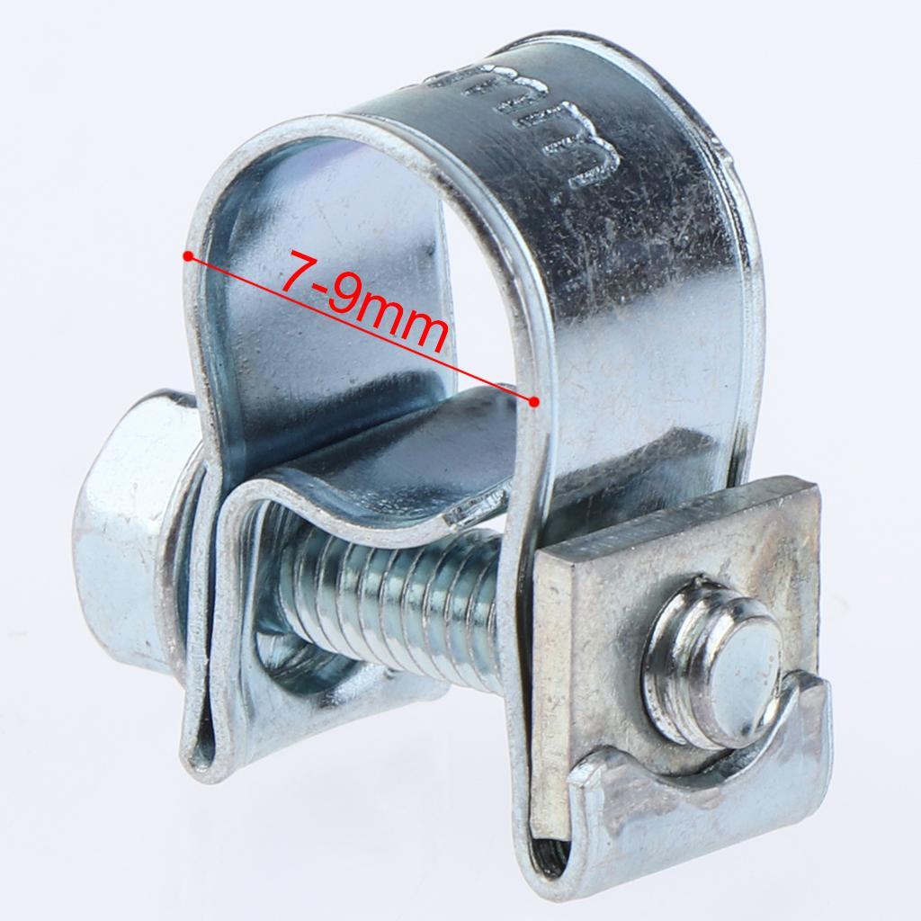 3x 10pack 304 Stainless Steel Clip Hose Pipe Clamp Diameter Ø 7 - 9mm