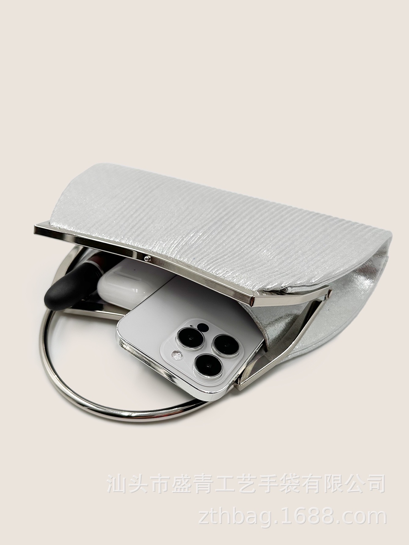 Clutch nữ cầm tay dự tiệc có quai xách đính nhũ kim tuyến siêu sang chảnh VDT01