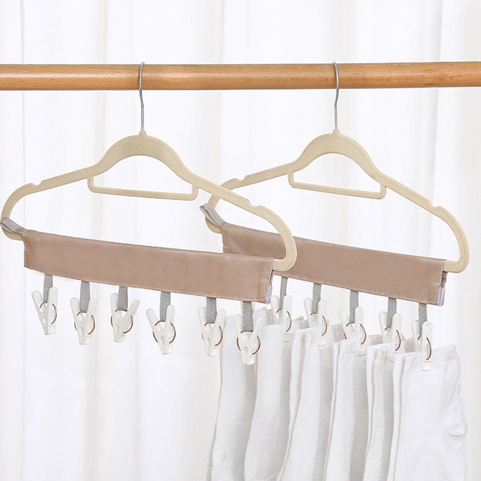 Hanger Clips Hanging Portable Nonslip Folding for Outdoor Bathroom Socks