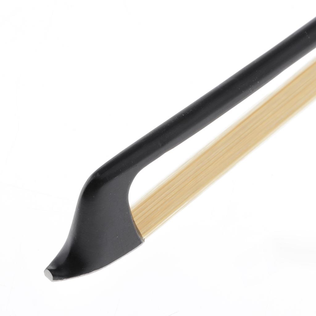 Violin Bow, 4/4 Violin Bow Violin Bow Carbon Fiber Round Stick Ebony Frog Mongolia Horsehair