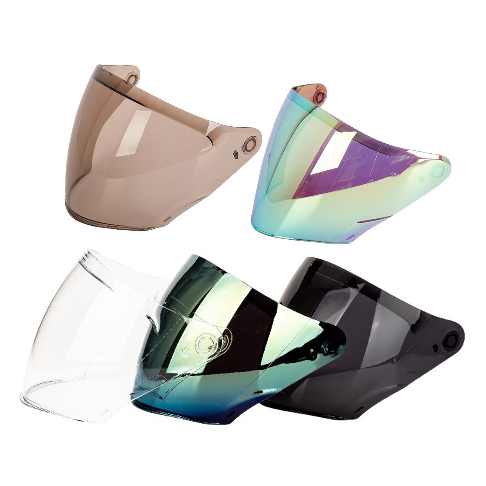PC Open Face Motorcycle Helmets Flip Up Visor Wind Shield Lens for KYT NFJ A