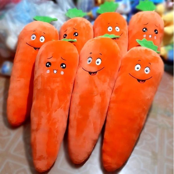 Gối Ôm Hình Trái Cây, Chất Nhung Mềm Mại Không Xù, Không Rụng Lông.