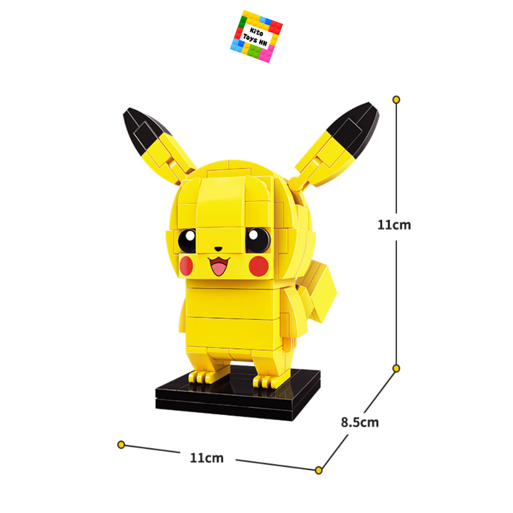 Pokemon Đồ Chơi Lắp Ráp Pikachu Mô Hình Hoạt Hình Truyện Tranh Brickheadz 116 Chi Tiết A0101 Cho Trẻ Từ 6 Tuổi