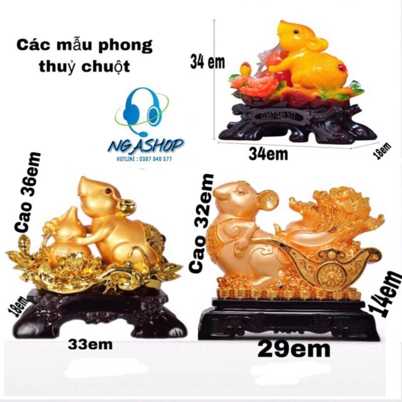 TƯỢNG CHUỘT PHONG THUỶ KÉO BẮP CẢI TƯỢNG CHUỘT ÔM HỒ LÔ