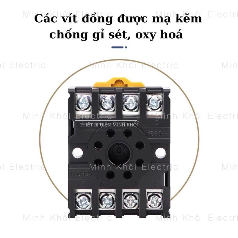 Đế rơ le timer thời gian, đế relay trung gian socket relay, de role