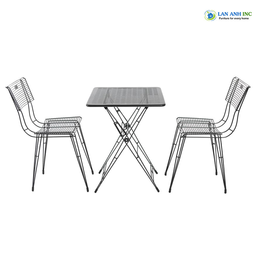 Ghế Sắt Cafe Ngoài Trời Sắt Sơn Tĩnh Điện Đẹp Kite 02