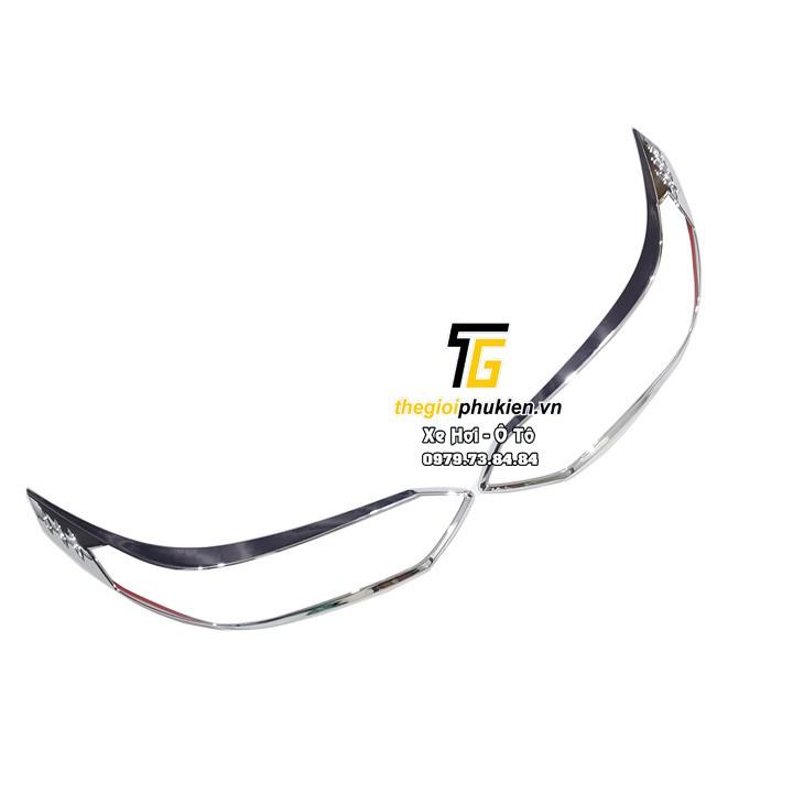 Bộ ốp trang trí, bảo vệ đèn xe Toyota Vios 2019-2020 mạ Crom