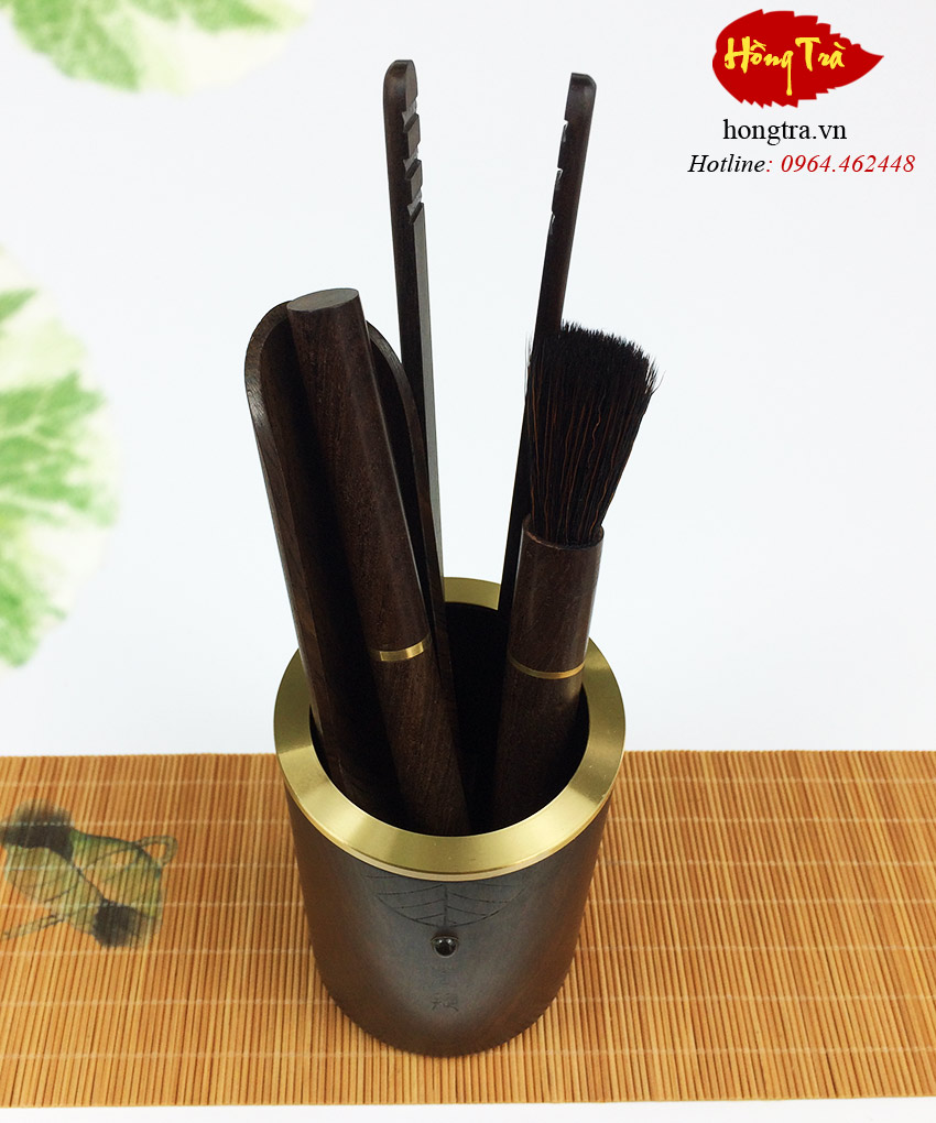Bộ dụng cụ pha trà gỗ BDCTG01