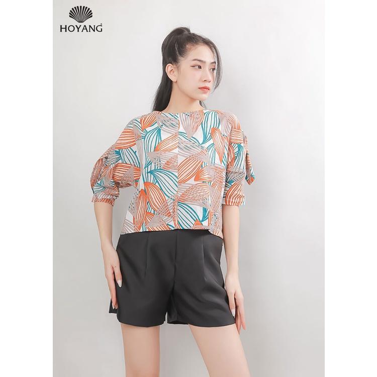 Áo Hoa Cột Nơ Tay Thời Trang HOYANG AHY35