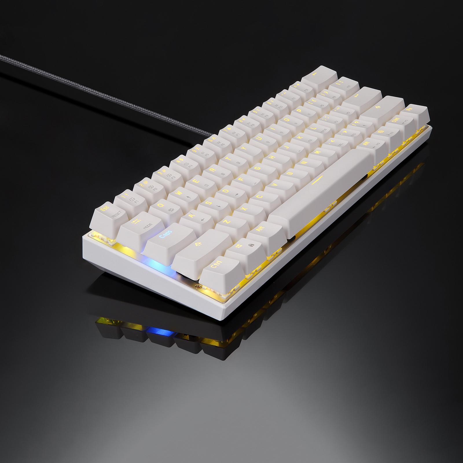 Mechanical Keyboard 61 Key ABS Plasic Classic Durable for Laptop Computer