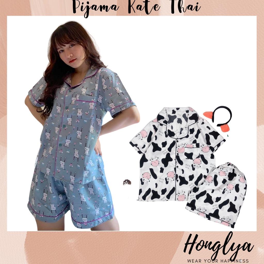 Màu mới Bộ ngủ Pijama quần cộc áo cộc chất kate thái hot hit, bộ PIZAMA bộ PYJAMA