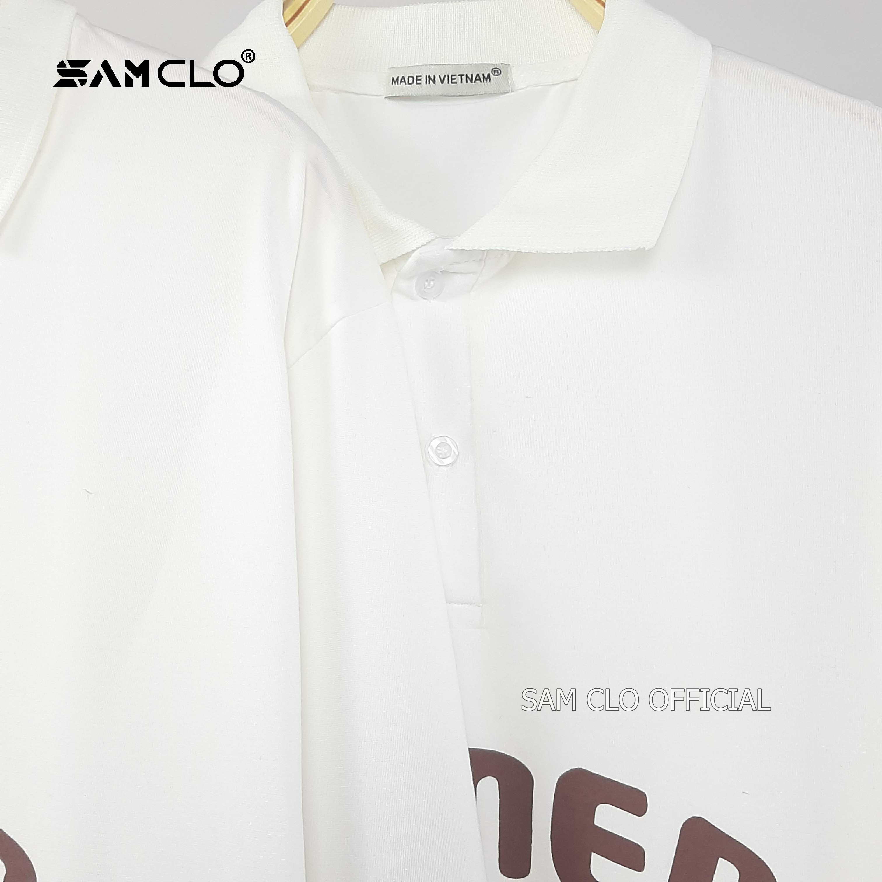 Áo thun POLO nam nữ SAM CLO tay dài freesize form rộng phong cách, dáng unisex in chữ NAMED COLLECTIVE