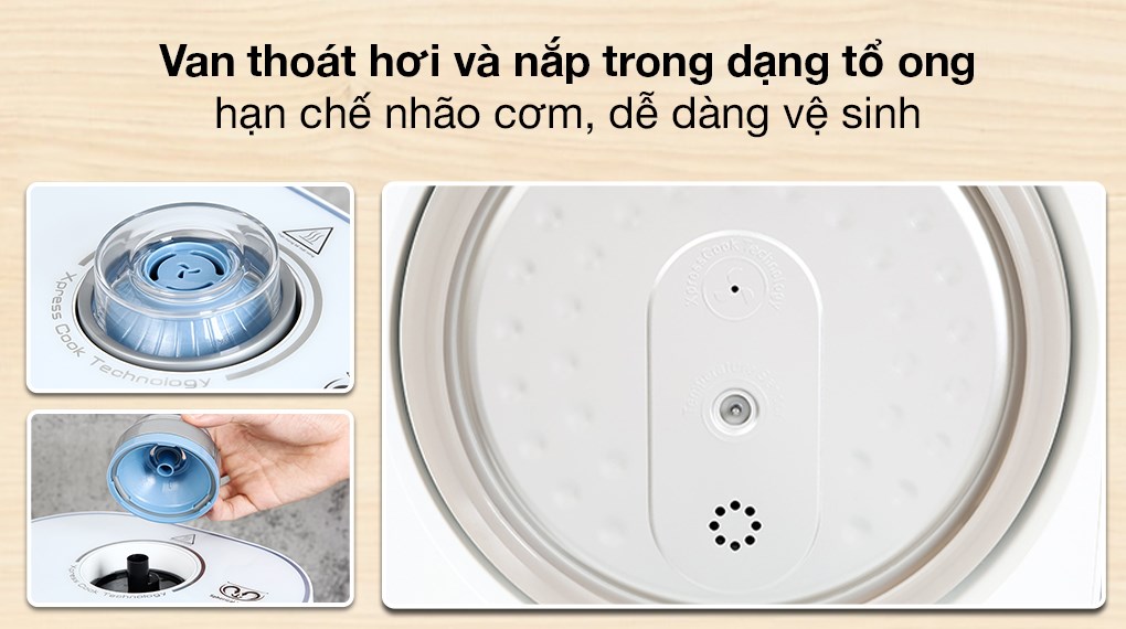 Nồi cơm điện cao tần Tefal 1.5 lít RK762168 Công suất 1200W, 14 chế độ nấu cơm cháo - Hàng chính hãng