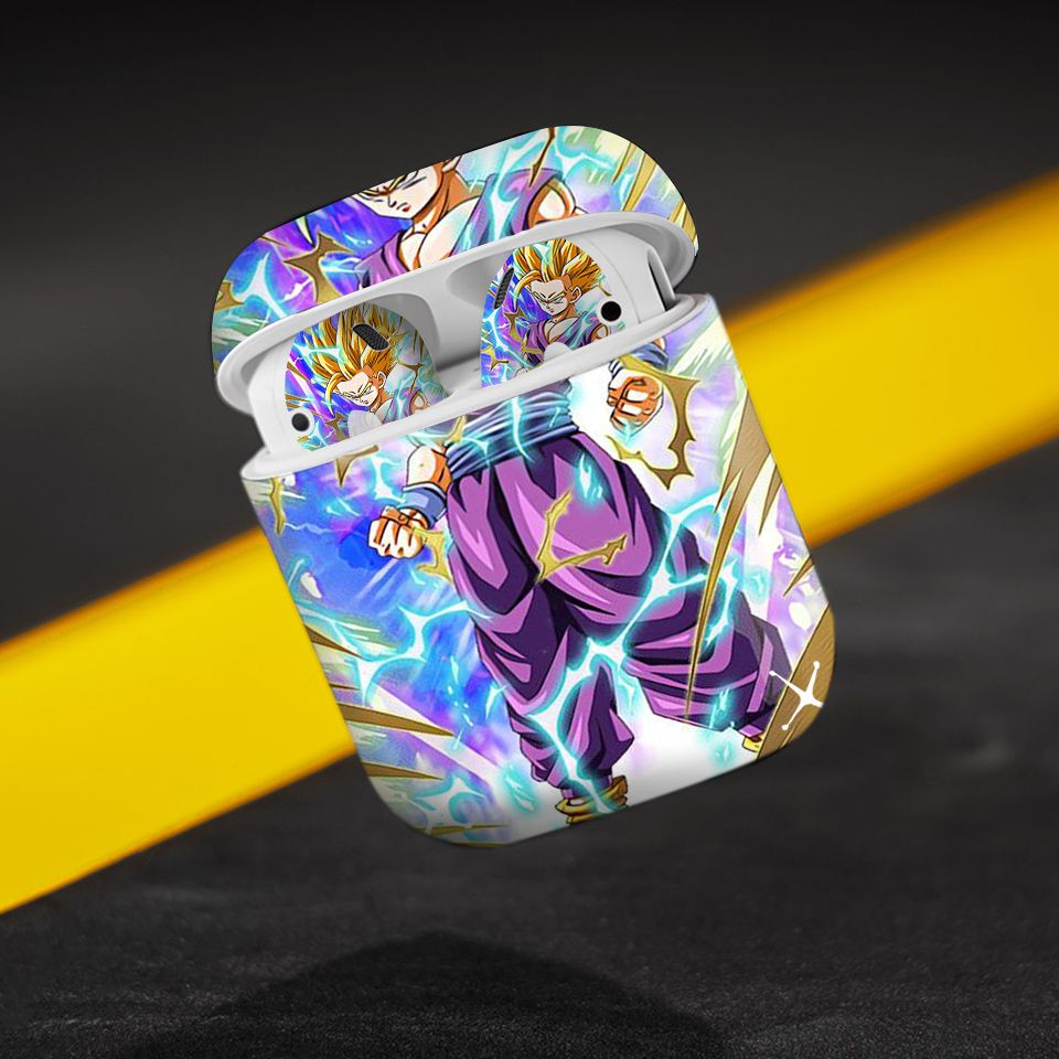 Miếng dán skin chống bẩn cho tai nghe AirPods in hình Songoku Dragon Ball - 7vnr041 (bản không dây 1 và 2