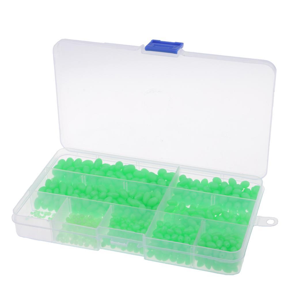 Fishing Beads Assorted,Fishing Tackle Plastic Mix Color Luminous Glow Fishing Beads Kit