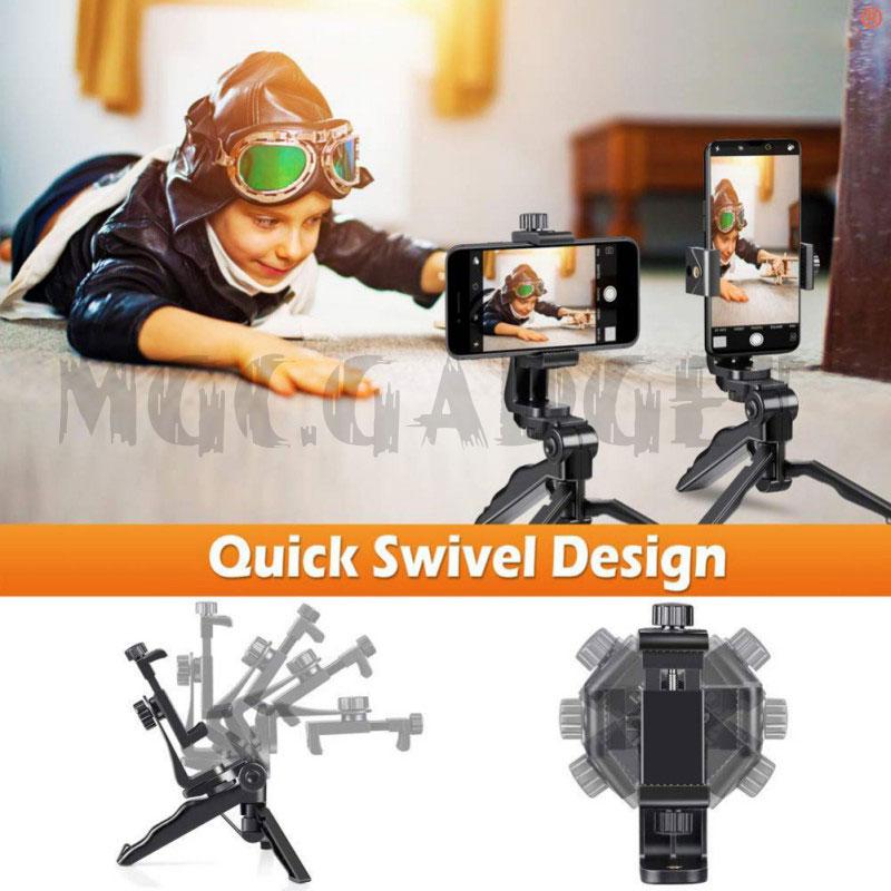 Chân tripod cầm tay mini NUOWA 2 trong 1 tiện lợi có ngàm giữ ổn định khi quay video cho điện thoại iPhone Samsung