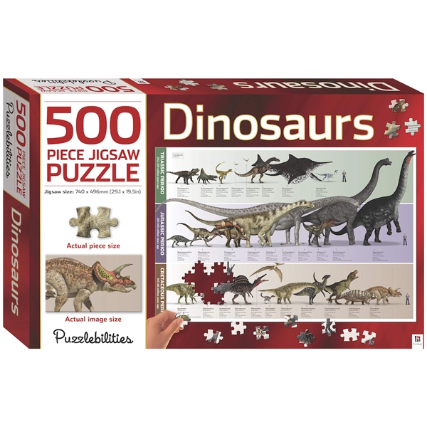 500 Piece Jigsaw Puzzle: Dinosaurs