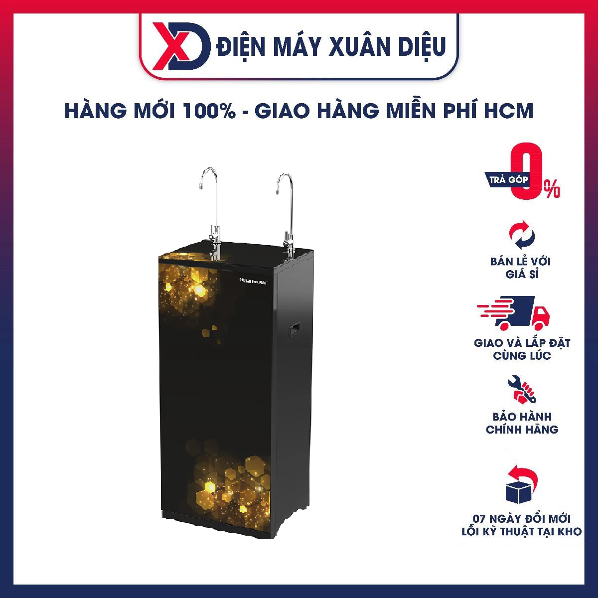 Máy lọc nước R.O 10 lõi SUNHOUSE SHA88119K - Hàng chính hãng