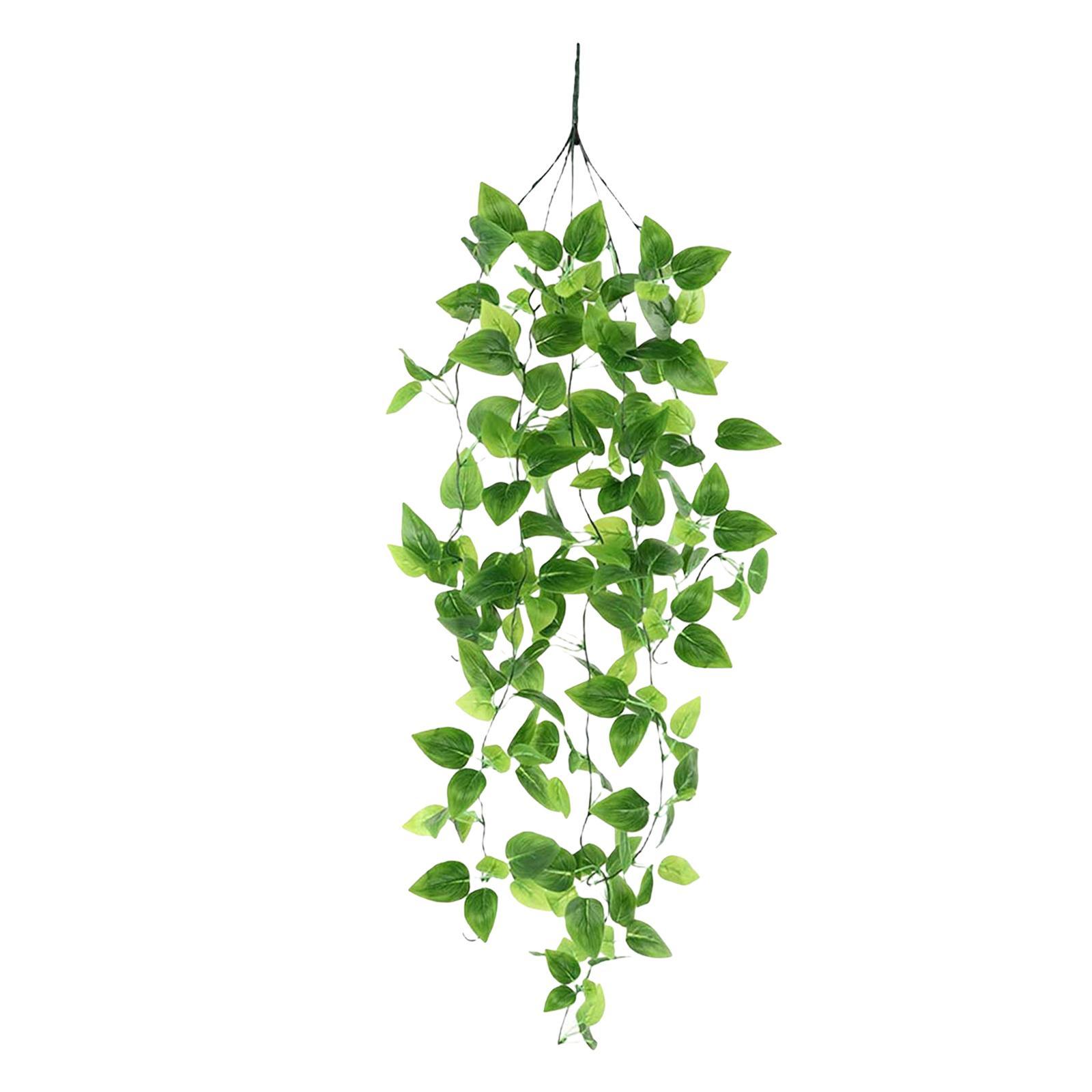 Simulation Rattan Leaves Fake Plants for Hanging Wedding Decor