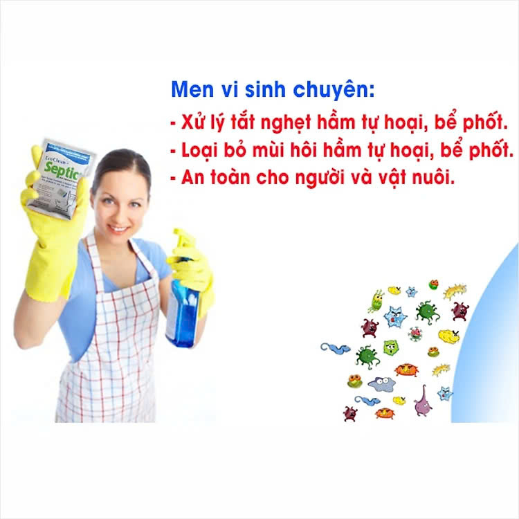 Ecoclean Septic - Men Vi Sinh Xử Lý Hầm Cầu Bể Phốt