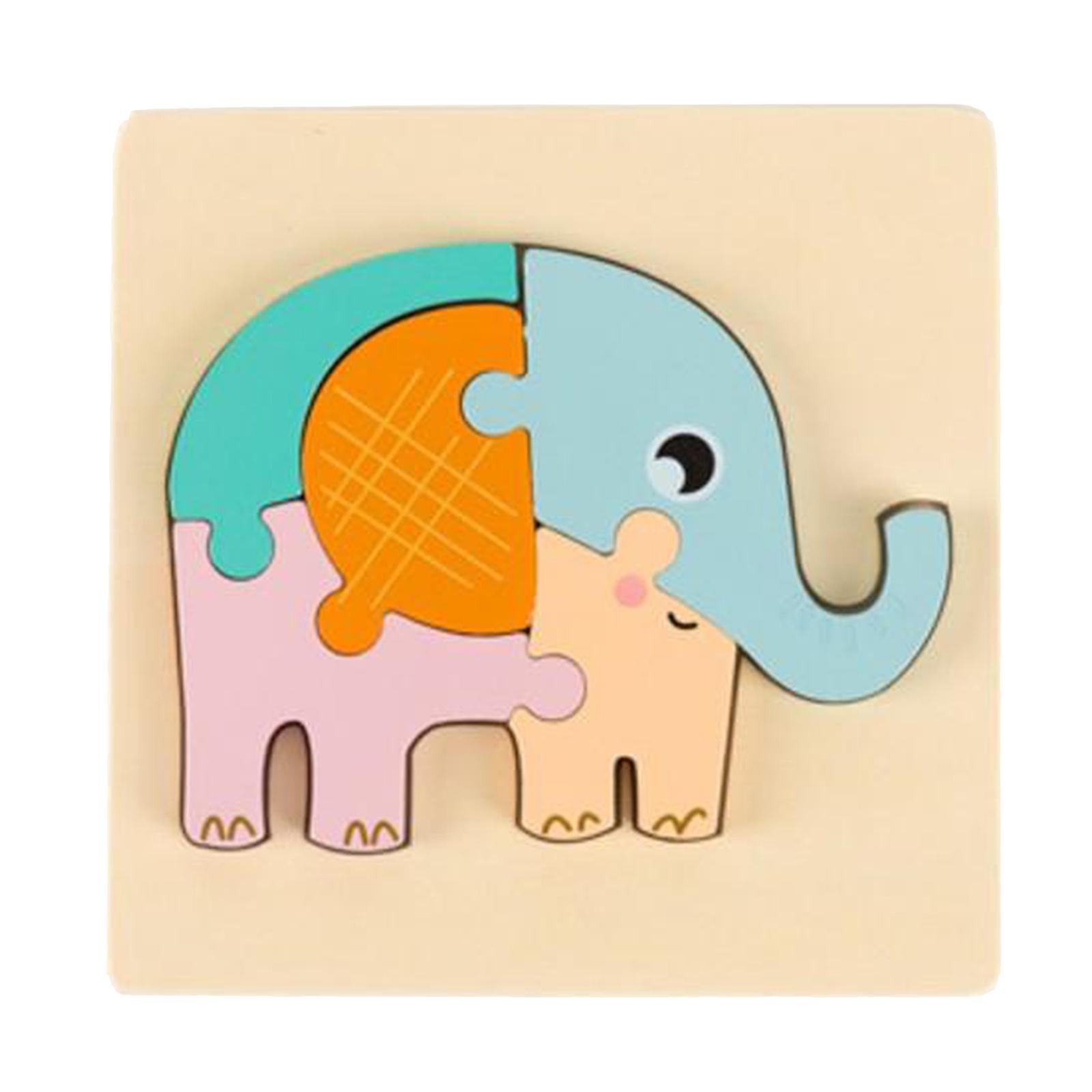 Wooden Toddler Puzzles Animal Montessori Educational for Kids 1 2 3 4 Years