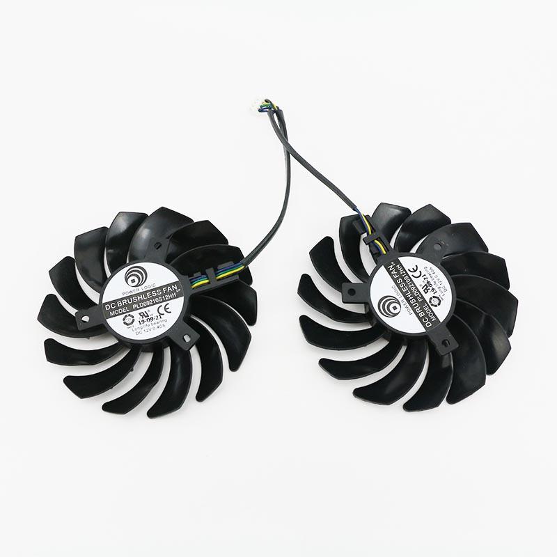 Bộ 2 Quạt Tản Nhiệt Mới 85mm Pld09210S12Hh 4pin Cho Gtx 1660 Gtx1660Ti Gtx 1650 4g