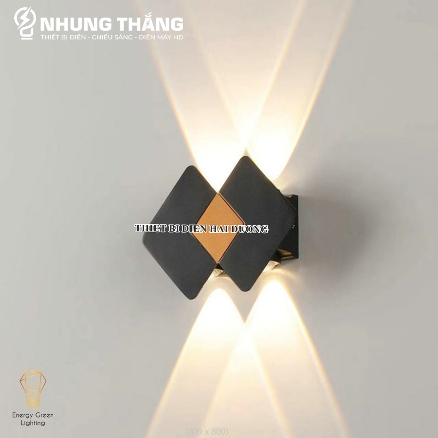 Nhiều Mẫu - Đèn Hắt Tường Chống Nước 2 Đầu Chiếu Sáng DT-02119 - Thân Nhôm - Chip Led Siêu Sáng