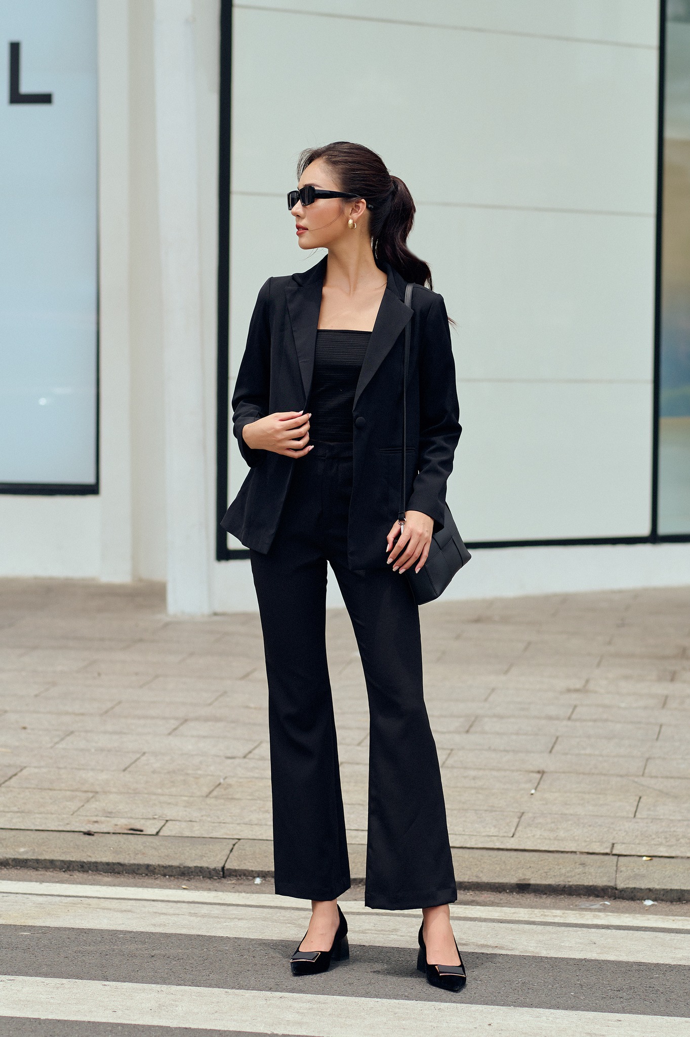 OLV - Áo khoác Basic Blazer in Black