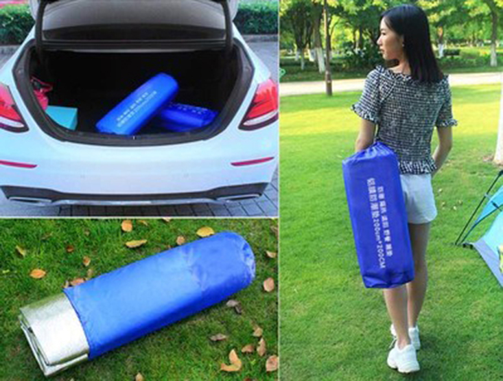 TẤM LÓT CÁCH NHIỆT 2m4 x 2m4 LỀU 4-6 NGƯỜI CÓ BAO, NGUYÊN MIẾNG KHÔNG NỐI 2m4 x 2m4 dành cho lều 4-6 người