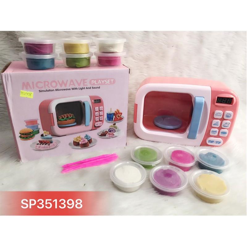 Đồ Chơi Hộp bếp lò nướng pin Microware 12 hủ đất sét , WY374-2 - SP351398