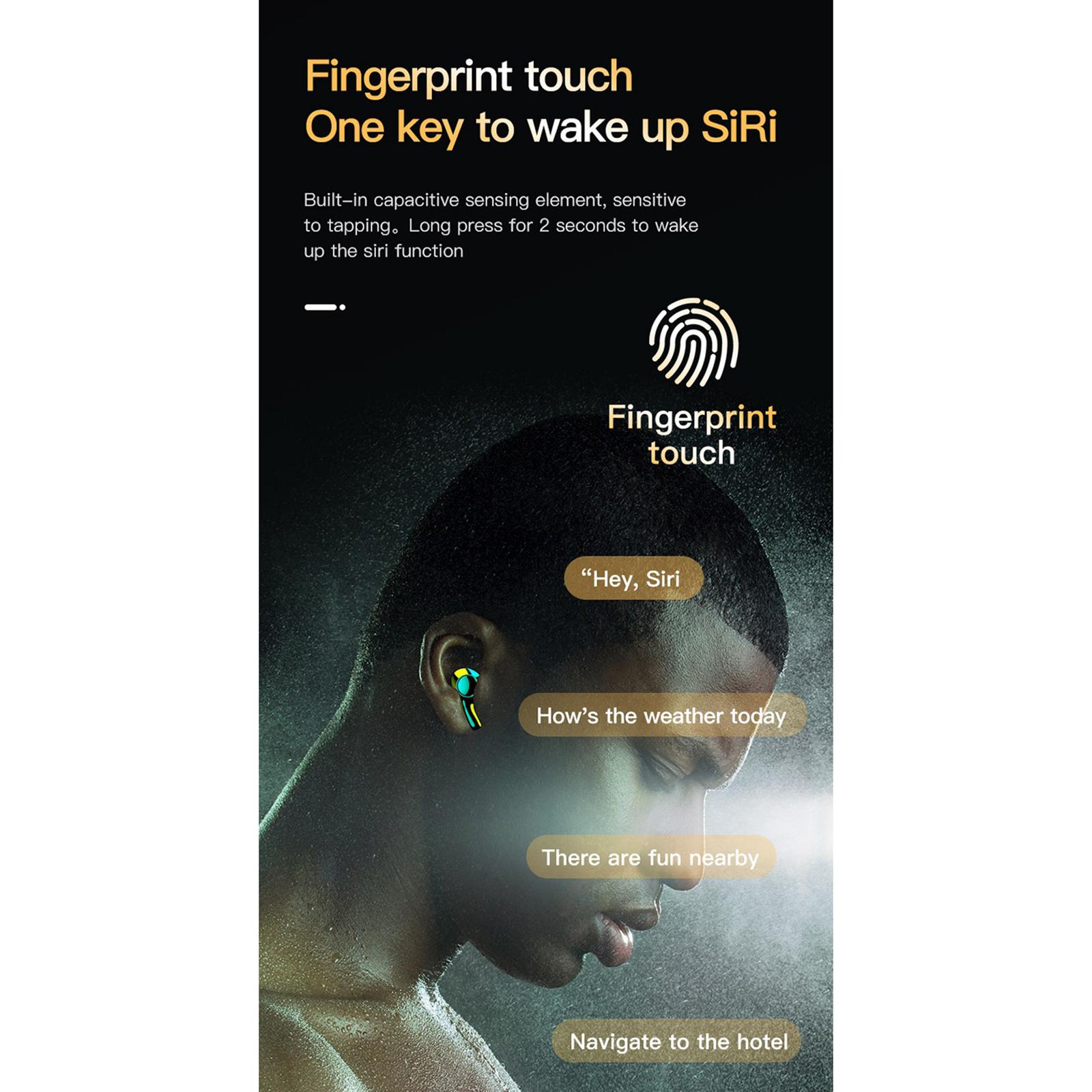 Touch Control Waterproof Bluetooth Earbuds Headsets Earphones 500mAh Charging Box