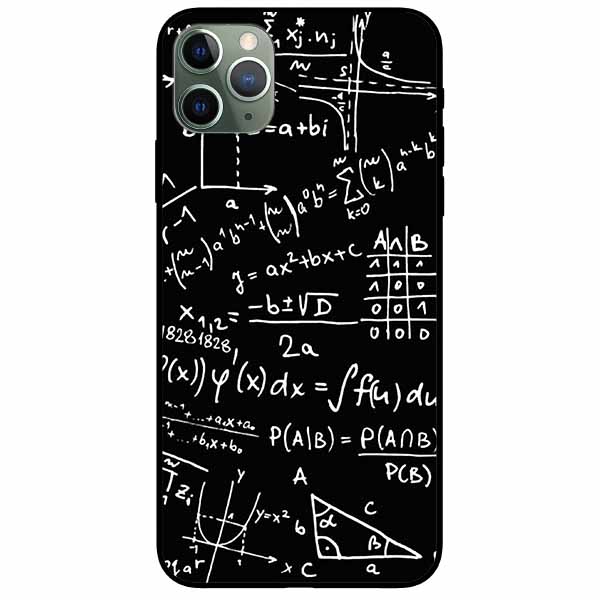 Ốp lưng in cho Iphone 11 Pro Max Mẫu Toán Học 1