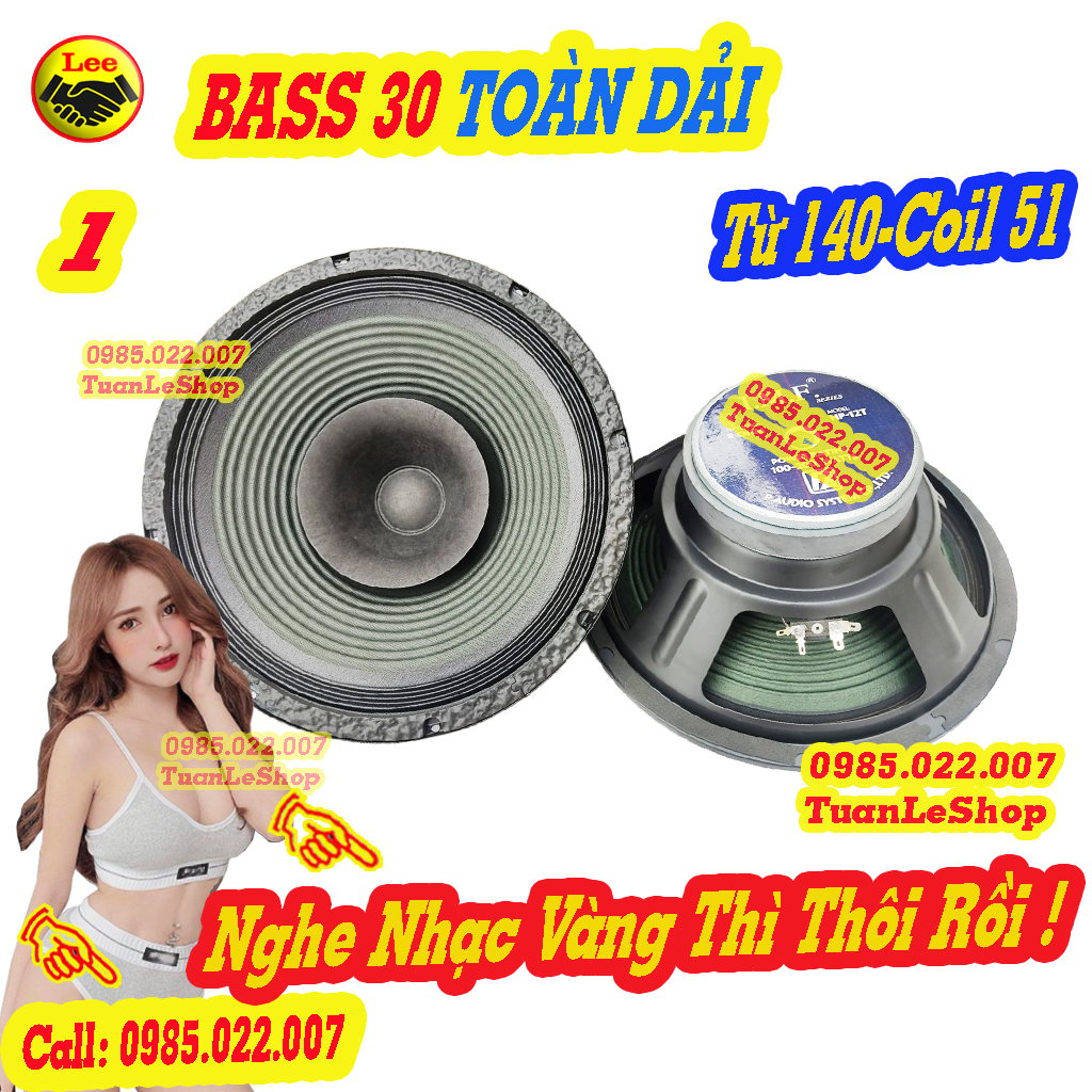 LOA BASS 30 TOÀN DẢI - BASS 3 TAC COI 51 TỪ 140 - LOA TOÀN DẢI - GIÁ 1 LOA