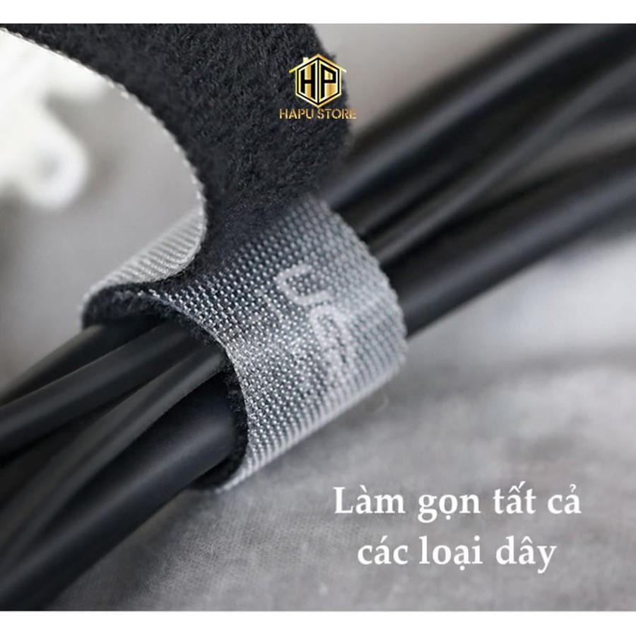 Dây dán Velcro UGREEN LP124 màu xám chính hãng - Hàng Chính Hãng