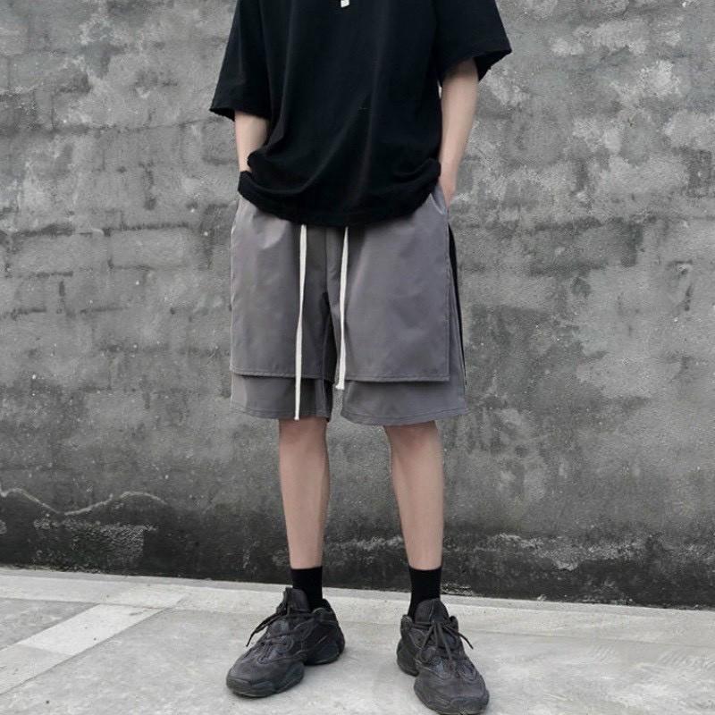 Quần short unisex 2 lớp vải kaki co giãn cực chất