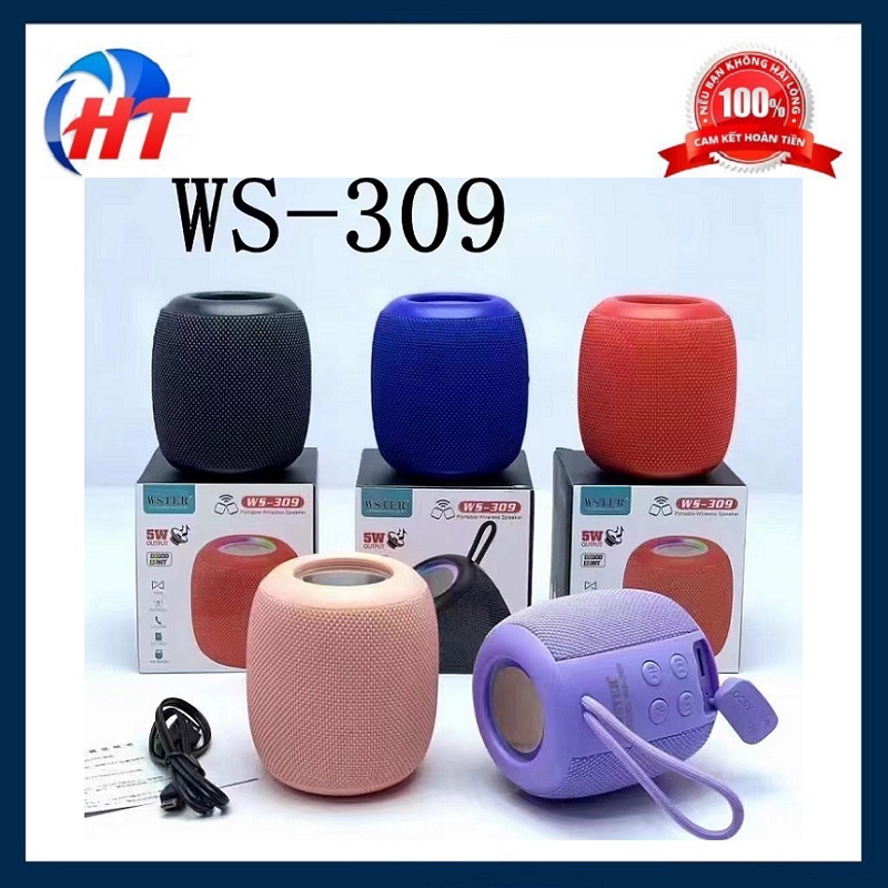 LOA BLUETOOTH WSTER WS-309 ÂM THANH CỰC HAY - HT - HÀNG CHÍNH HÃNG