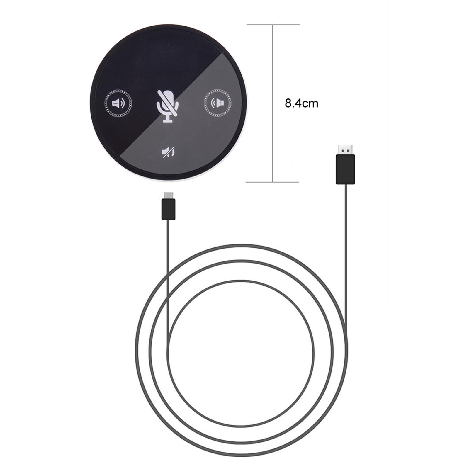 USB Microphone Bluetooth Computer Speakers with Microphone Voice Pickup Conference USB Microphone Desktop Mic for Recording Chatting People